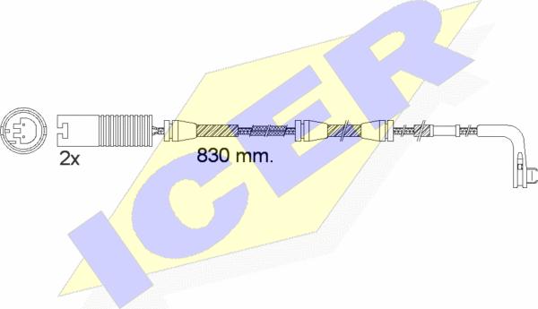 Icer 610503 E C - Signalni kontakt, trosenje kočione plocice www.molydon.hr