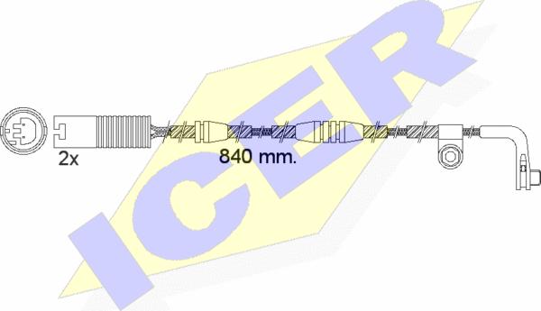 Icer 610502 E C - Signalni kontakt, trosenje kočione plocice www.molydon.hr