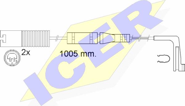 Icer 610537 E C - Signalni kontakt, trosenje kočione plocice www.molydon.hr