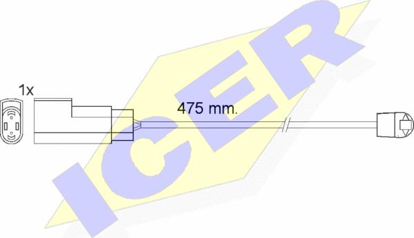 Icer 610576 E C - Signalni kontakt, trosenje kočione plocice www.molydon.hr