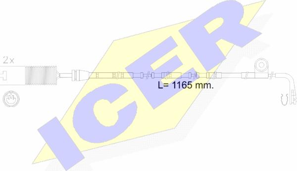 Icer 610604 E C - Signalni kontakt, trosenje kočione plocice www.molydon.hr