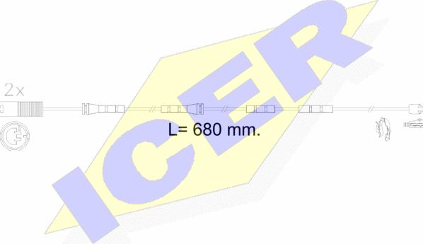 Icer 610606 E C - Signalni kontakt, trosenje kočione plocice www.molydon.hr