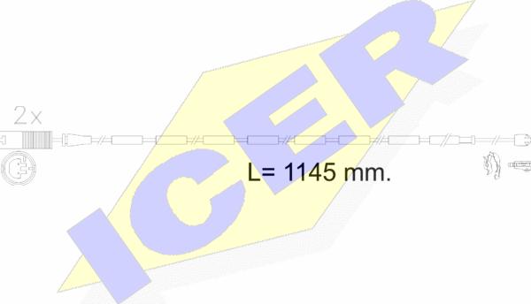 Icer 610607 E C - Signalni kontakt, trosenje kočione plocice www.molydon.hr