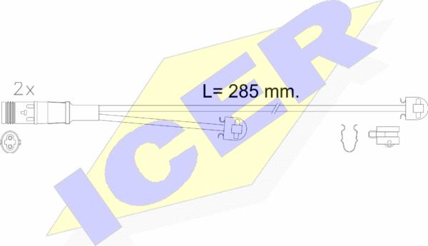 Icer 610614 E C - Signalni kontakt, trosenje kočione plocice www.molydon.hr