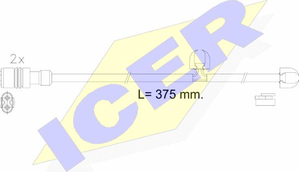 Icer 610615 E C - Signalni kontakt, trosenje kočione plocice www.molydon.hr