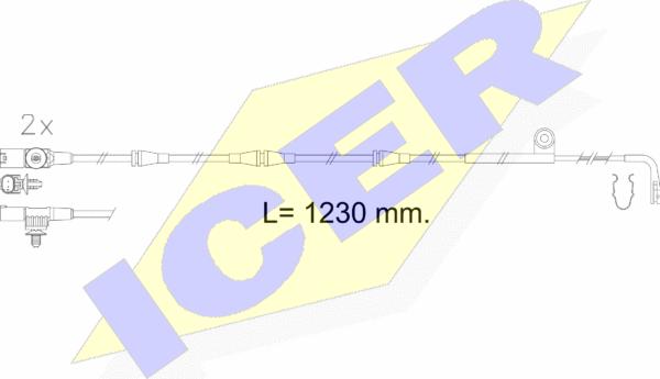 Icer 610616 E C - Signalni kontakt, trosenje kočione plocice www.molydon.hr