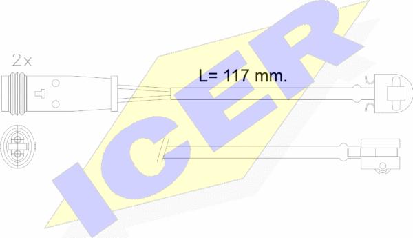 Icer 610612 E C - Signalni kontakt, trosenje kočione plocice www.molydon.hr