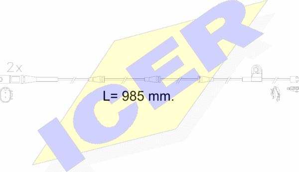 Icer 610621 E C - Signalni kontakt, trosenje kočione plocice www.molydon.hr