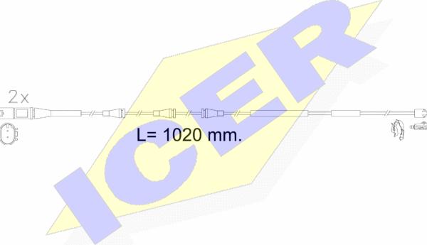 Icer 610623 E C - Signalni kontakt, trosenje kočione plocice www.molydon.hr