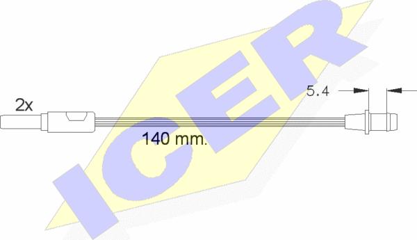 Icer 610149 E C - Signalni kontakt, trosenje kočione plocice www.molydon.hr