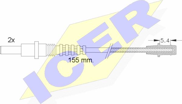 Icer 610157 E C - Signalni kontakt, trosenje kočione plocice www.molydon.hr