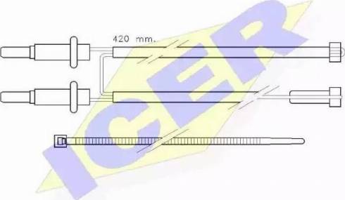 Icer 610114 C - Signalni kontakt, trosenje kočione plocice www.molydon.hr