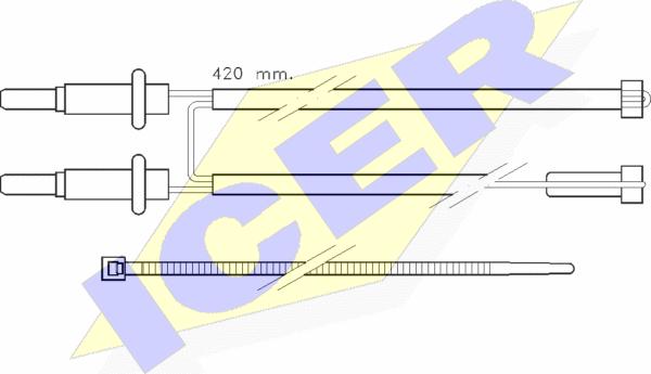 Icer 610114 E C - Signalni kontakt, trosenje kočione plocice www.molydon.hr