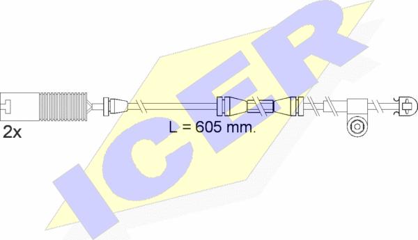 Icer 610390 E C - Signalni kontakt, trosenje kočione plocice www.molydon.hr