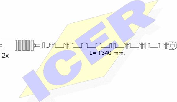 Icer 610391 E C - Signalni kontakt, trosenje kočione plocice www.molydon.hr