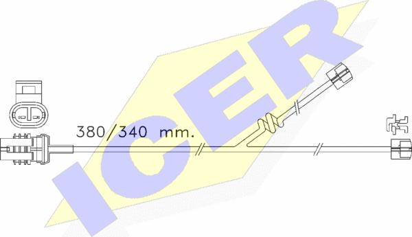 Icer 610356 E C - Signalni kontakt, trosenje kočione plocice www.molydon.hr