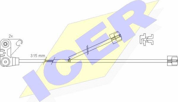 Icer 610300 E C - Signalni kontakt, trosenje kočione plocice www.molydon.hr