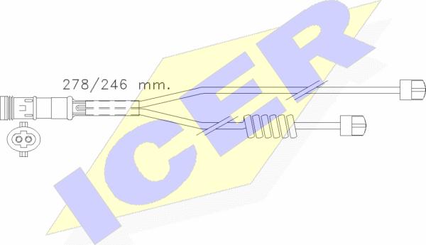 Icer 610302 E C - Signalni kontakt, trosenje kočione plocice www.molydon.hr