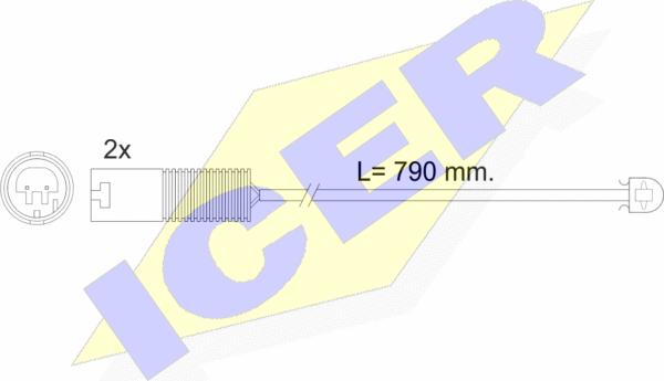 Icer 610240 E C - Signalni kontakt, trosenje kočione plocice www.molydon.hr