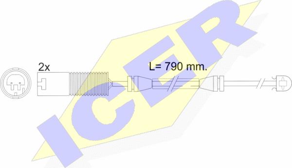 Icer 610242 E C - Signalni kontakt, trosenje kočione plocice www.molydon.hr