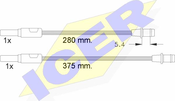 Icer 610261 E C - Signalni kontakt, trosenje kočione plocice www.molydon.hr