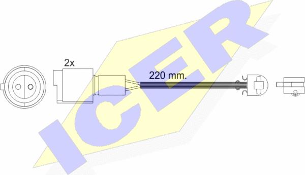 Icer 610239 E C - Signalni kontakt, trosenje kočione plocice www.molydon.hr