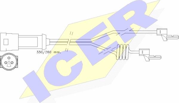 Icer 610234 E C - Signalni kontakt, trosenje kočione plocice www.molydon.hr