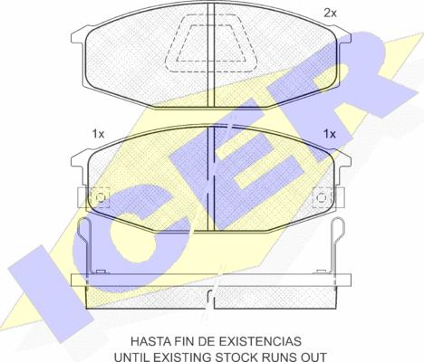 Icer 140443 - Komplet Pločica, disk-kočnica www.molydon.hr