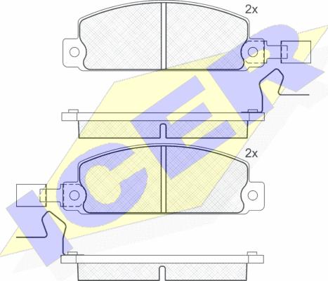 Icer 140389 - Komplet Pločica, disk-kočnica www.molydon.hr