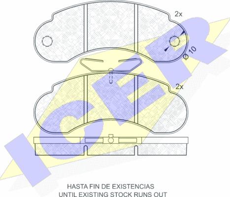 Icer 140373 - Komplet Pločica, disk-kočnica www.molydon.hr