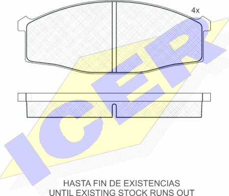 Icer 141206-204 - Komplet Pločica, disk-kočnica www.molydon.hr