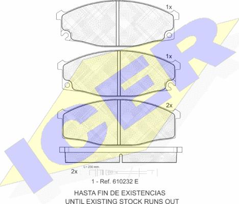 Icer 141206 - Komplet Pločica, disk-kočnica www.molydon.hr