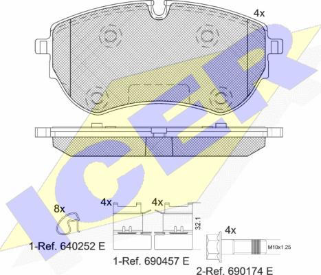 Icer 142319 - Komplet Pločica, disk-kočnica www.molydon.hr