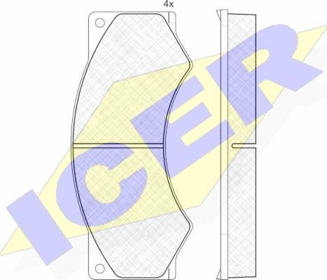 Icer 150765 - Komplet Pločica, disk-kočnica www.molydon.hr