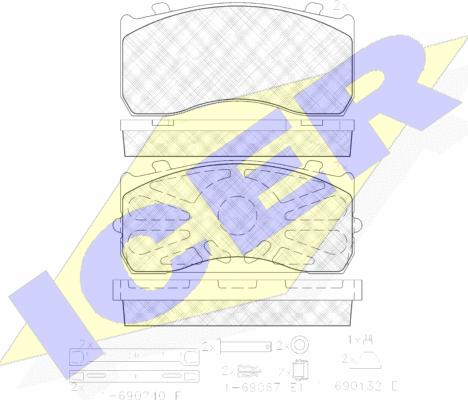 Icer 151404-202 - Komplet Pločica, disk-kočnica www.molydon.hr