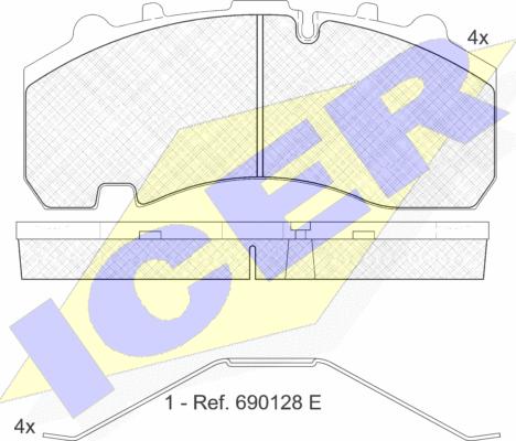 Icer 151630-072 - Komplet Pločica, disk-kočnica www.molydon.hr