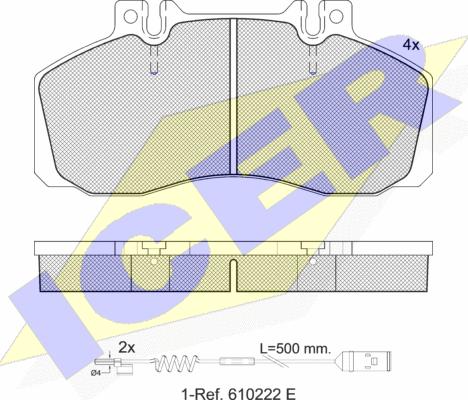 Icer 151080-110 - Komplet Pločica, disk-kočnica www.molydon.hr