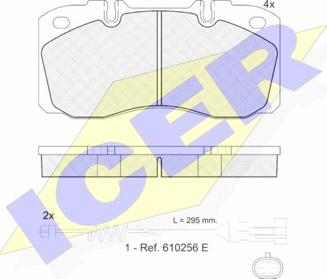 Icer 151161-117 - Komplet Pločica, disk-kočnica www.molydon.hr