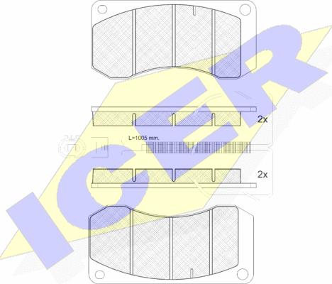 Icer 151244 - Komplet Pločica, disk-kočnica www.molydon.hr