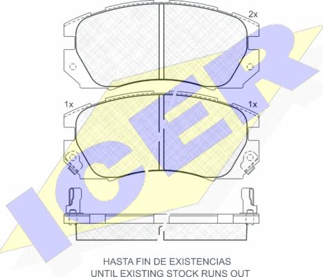 Icer 180999 - Komplet Pločica, disk-kočnica www.molydon.hr