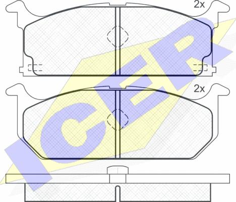 Icer 180586 - Komplet Pločica, disk-kočnica www.molydon.hr