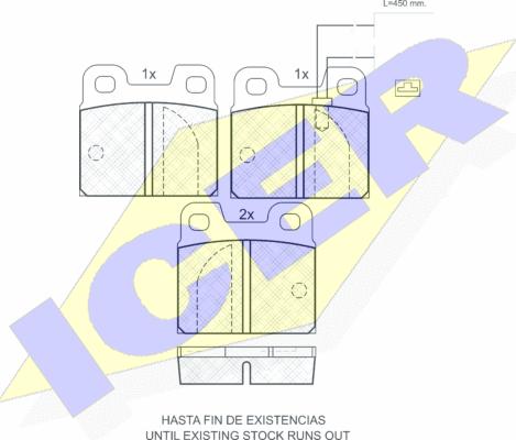 Icer 180529 - Komplet Pločica, disk-kočnica www.molydon.hr