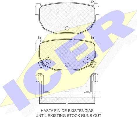 Icer 180646 - Komplet Pločica, disk-kočnica www.molydon.hr