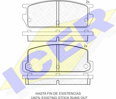 Icer 180639 - Komplet Pločica, disk-kočnica www.molydon.hr