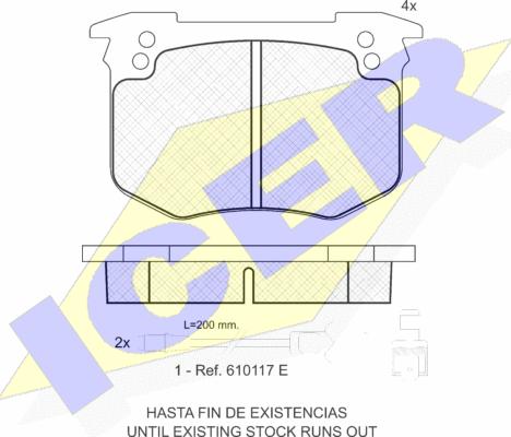 Icer 180634 - Komplet Pločica, disk-kočnica www.molydon.hr