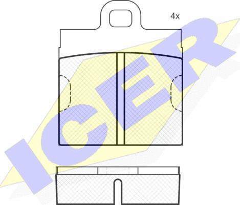 Icer 180085 - Komplet Pločica, disk-kočnica www.molydon.hr