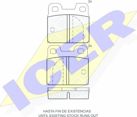 Icer 180199 - Komplet Pločica, disk-kočnica www.molydon.hr