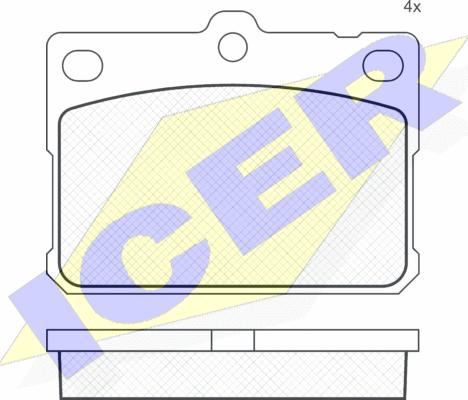 Icer 180164 - Komplet Pločica, disk-kočnica www.molydon.hr