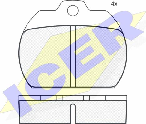 Icer 180161 - Komplet Pločica, disk-kočnica www.molydon.hr