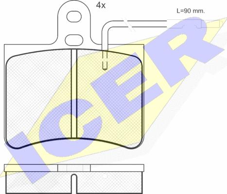 Icer 180136 - Komplet Pločica, disk-kočnica www.molydon.hr